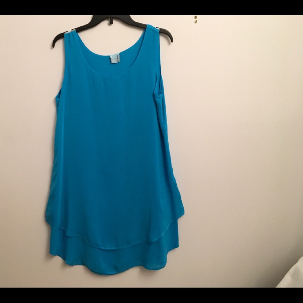 Click Color Me Cotton dress M/double layer/excellent condition/soft & flowey